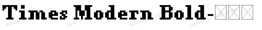 Times Modern Bold字体转换